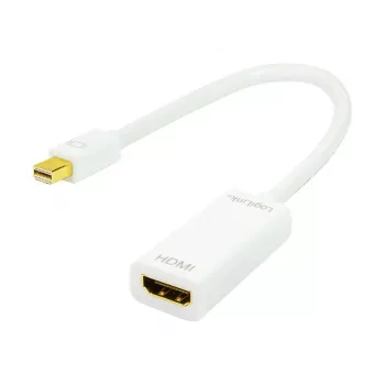 LOGILINK Mini DisplayPort į HDMI Type A adapteris CV0036A, 0,1 m, pilka