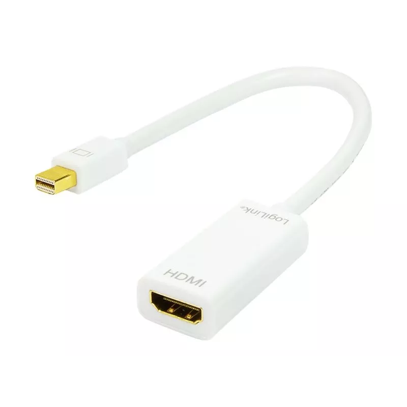 LOGILINK Mini DisplayPort į HDMI Type A adapteris CV0036A, 0,1 m, pilka