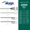 Akyga AK-I1-200 200 W Flex ATX maitinimo blokas, pasyvusis PFC, 40 mm ventiliatorius, pilkas