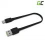 USB A į USB C laidas Green Cell KABGC03 — 0,25 m, juodas, 480 Mbit/s