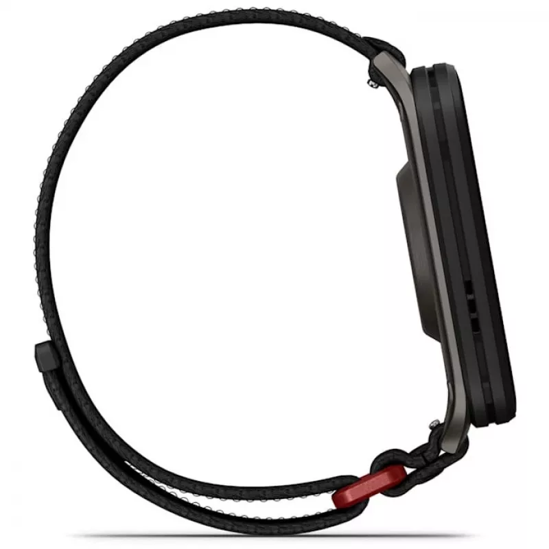 Išmanusis laikrodis GARMIN Venu X1 — 2 colių AMOLED, GPS/GLONASS/Galileo, 5 ATM, 11 dienų baterija, juodas silikoninis dirželis