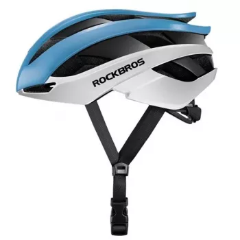 Reguliuojamas dviračio šalmas ROCKBROS M 55-58 cm Mėlyna-Balta