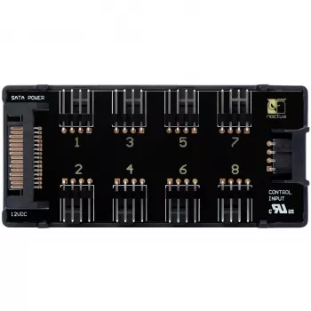 Ventiliatorių valdiklis Noctua NA-FH1 4-pin Juodas 24W 5-12V