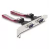 DeLOCK Mini PCIe kortelė pilno dydžio 2 x RS-232 D-Sub 9 kontaktų