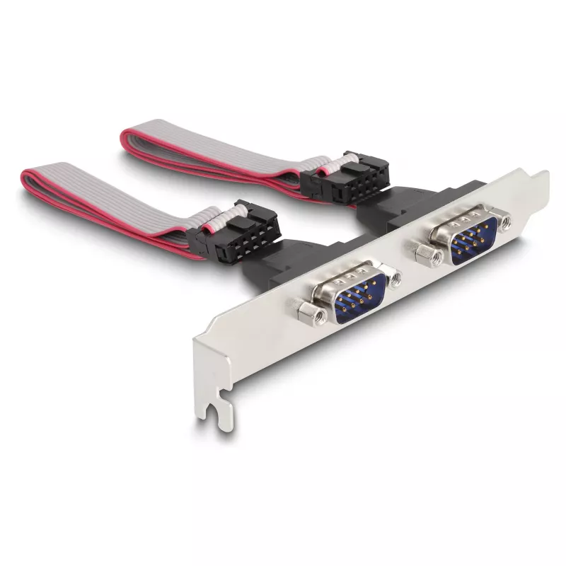 DeLOCK Mini PCIe kortelė pilno dydžio 2 x RS-232 D-Sub 9 kontaktų