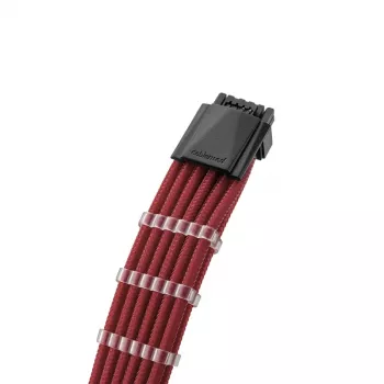 CableMod C-Series PRO ModMesh 12VHPWR į 3x PCI-e laidas, skirtas Corsair - 60 cm, tamsiai raudonas