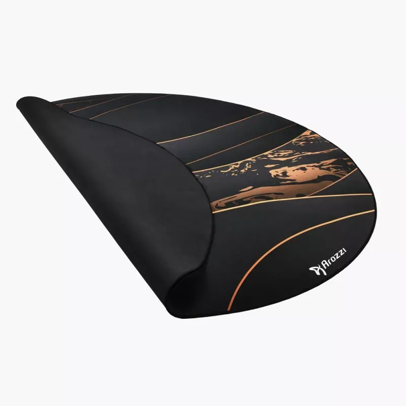 Arozzi Zona Round Floor Pad apsauginis kilimėlis grindims – juodas/auksinis, apvalus