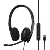 EPOS | SENNHEISER ADAPT 160T USB II ausinės laidinės antgalvinės biurui/skambučių centrui USB Type-A juodos