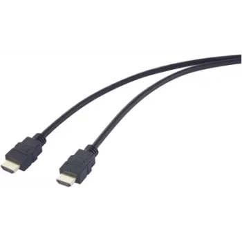 SpeaKa Professional HDMI jungiamasis laidas HDMI-A kištukas 5,00 m Juoda SP-12816088 4K UHD
