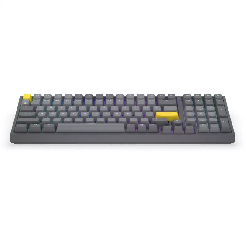 Celeris 1800 žaidimų klaviatūra, pilka, US išdėstymas, ENDORFY Yellow by Gateron