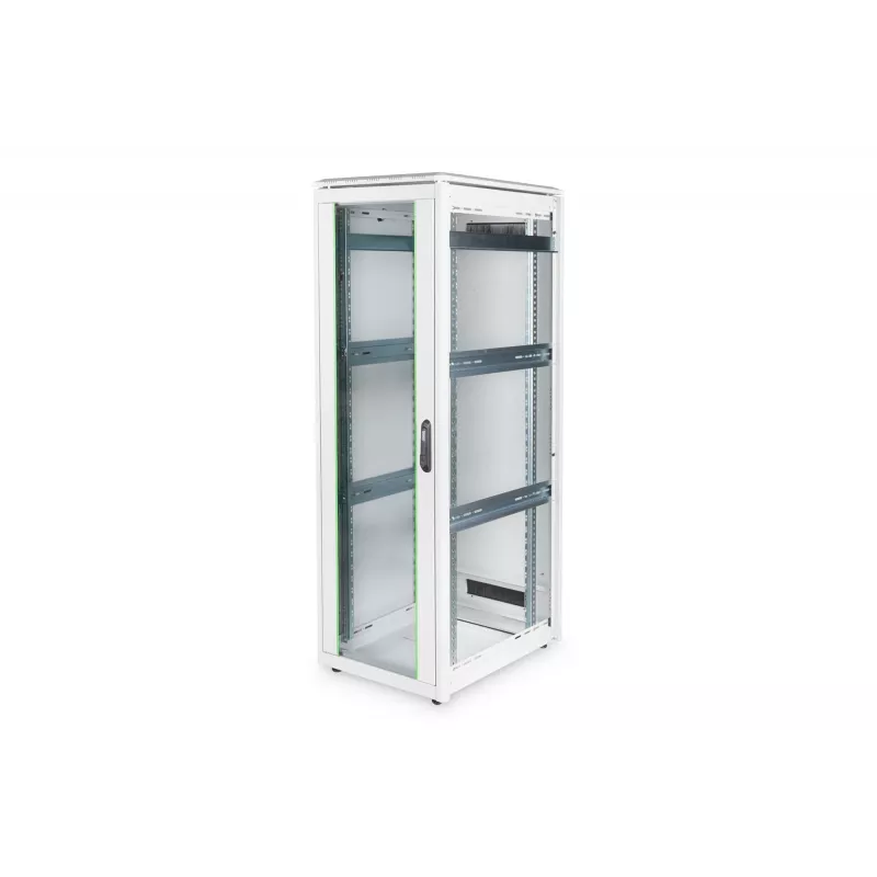 DIGITUS 36HE Unique tinklo spintelė 600x800mm stiklo durys pilka