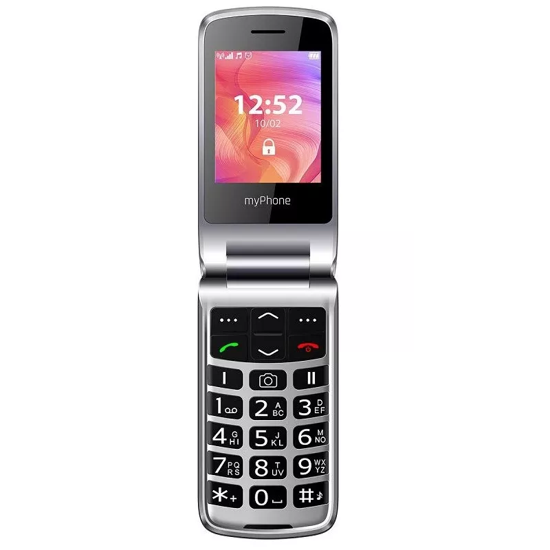 Mobilusis telefonas MYPHONE RUMBA 2 — 2,4 colio TFT, 32 MB RAM, 32 MB atminties, viena SIM, 0,3 MP kamera, 800 mAh