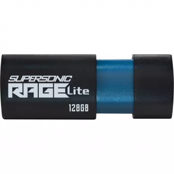 USB atmintukas PATRIOT Supersonic Rage Lite 128 GB USB Type-A 3.2 Gen 1, 180 MB/s, mėlyna/juoda