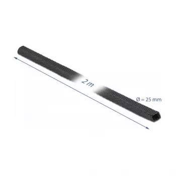 Termosusitraukiantis vamzdelis DeLOCK 20795 2 m x 25 mm juodas