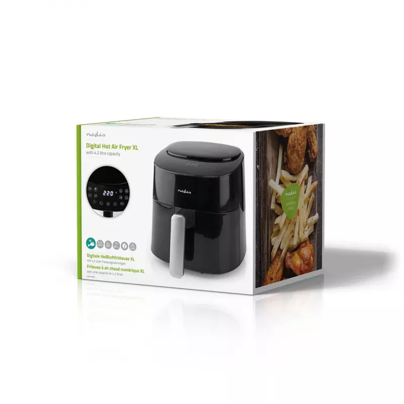 Kepimo indas Nedis KAAF160BK 4,2 L 1300 W juodas