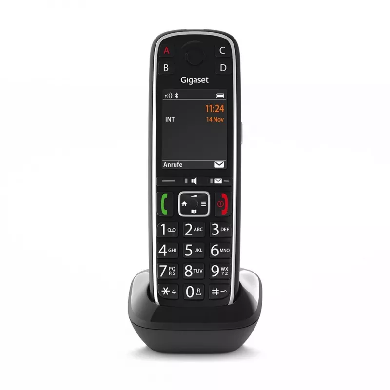 Gigaset E720HX Analoginis/DECT telefonas su skambučio ID juodas