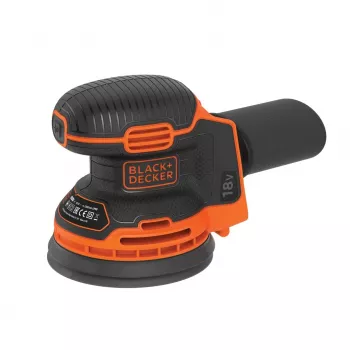 Juodas ir oranžinis Black & Decker BDCROS18N-XJ orbitinis šlifuoklis, 12000 sūkių/min
