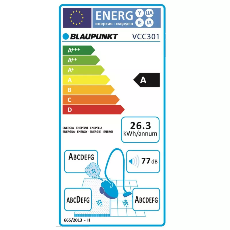 Blaupunkt VCC301 dulkių siurblys 1.2 L būgninis sausas 700 W be maišelio
