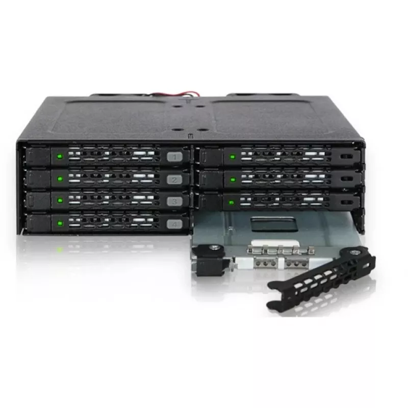 ICY DOCK ToughArmor MB998IP-B - 8 vietų 2,5 colio SAS/SATA SSD ir HDD (7 mm) pagrindinė plokštė modulis