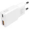 Įkroviklis 4smarts PDPlug Duos Slim Smartphone Tablet White AC greitas įkrovimas