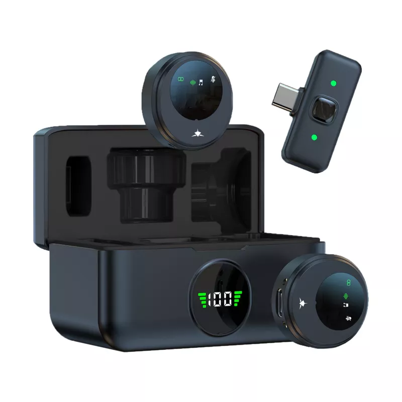 White Shark DSM-06 Tassa Black – belaidis lavaljė mikrofonas su RGB apšvietimu