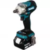 Sukimo variklis Makita DTW300RTJ 3200 aps/min, 18V, 2 akumuliatoriai