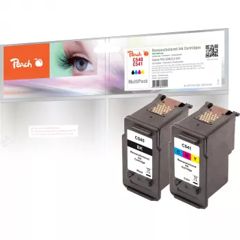 Kasetė su rašalu Peach 0F319169 2 vnt. Juoda, Žydra, Raudona, Geltona