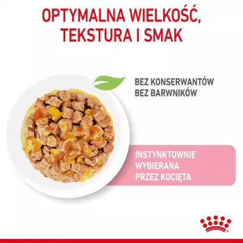 Šlapias kačiukų ėdalas Royal Canin Kitten Jelly 85 g – vištienos skonis, 85 g paketėlis, 12 vnt.