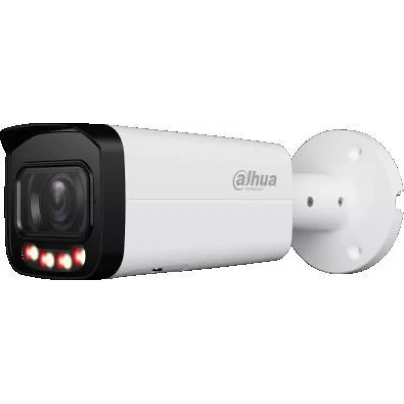 IP apsaugos kamera DAHUA IPC-HFW2449T-ZAS-IL — 4 MP, motorizuotas priartinimas 2,7–13,5 mm, IP67/IK10, PoE, IR/balti šviesos diodai