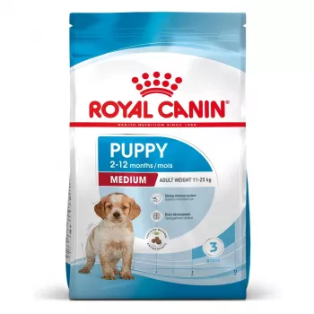 Sausas šunų ėdalas Royal Canin Medium Puppy 15 kg