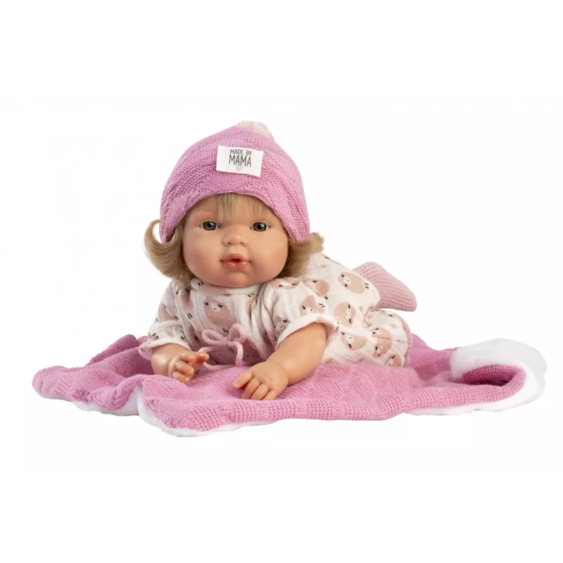 Lėlė kūdikis Llorens Babypuppe Lola 38 cm kalbanti, audinio ir vinilo, rekomenduojama nuo 3 metų