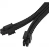 SilverStone SST-PP07E-EPS8B juodas pailginimo kabelis EPS 8 kontaktų – EPS/ATX 4+4 kontaktų, 30 cm