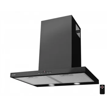 Sieninis kamininis gartraukis MAAN Siena Soft 60, 600 mm, 305 m³/h, juodas