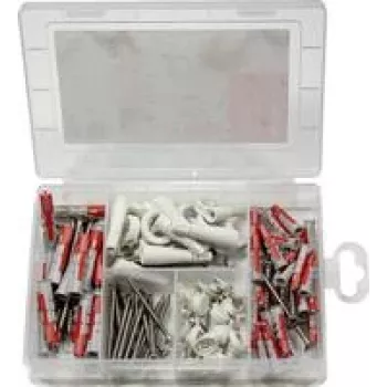 fischer 577062 easyDIY EasyHook sieninių kaiščių rinkinys dėžutėje 113 vnt.