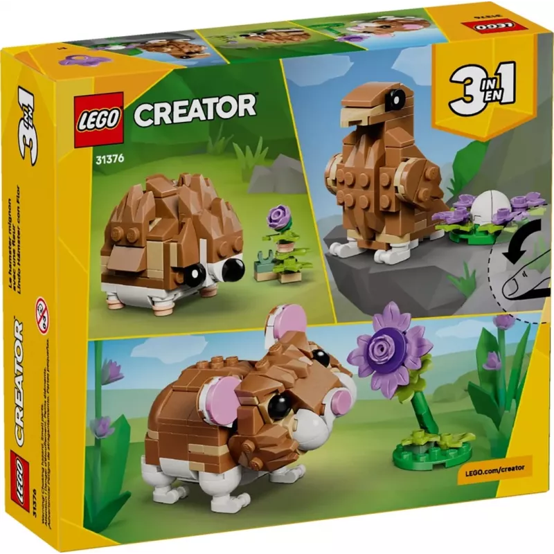 LEGO CREATOR 3 IN 1 31376 Mielas žiurkėnas su gėle