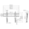 Sieninis laikiklis Vogels PFW 6810, 55–80 colių, maks. 75 kg, juodas