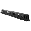 Kabelių dėžutė Alantec PK008 sieninis organizatorius 1U juoda metalas/plastikas