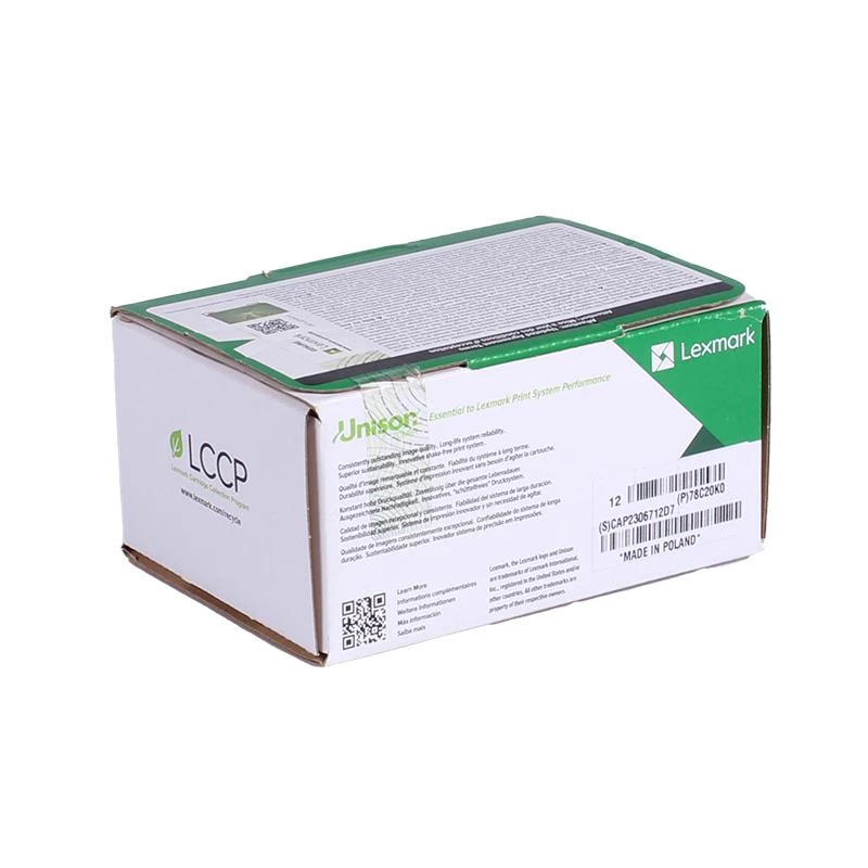 Lexmark 78C20K0 tonero kasetė 1 vnt. Originali Juoda