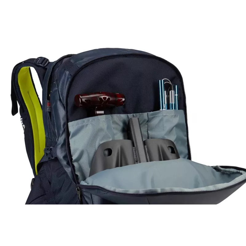 Kuprinė Thule 3610 Upslope 35L su nuimama oro pagalve 3.0, skirta slidėms ir snieglentei, Lime Punch