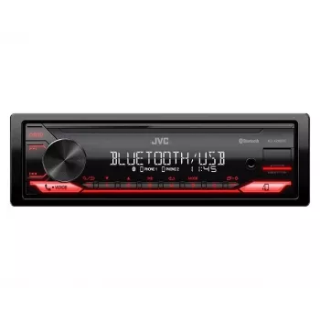 Automagnetola JVC KDX-282BT vienas DIN su Bluetooth 4.2, USB, CD, AUX, 8 juostų ekvalaizeriu, 50W/kan.