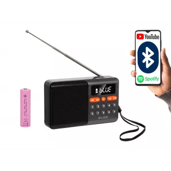 Nešiojamas analoginis AM/FM Bluetooth radijas BLOW RA18