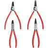 Knipex replių rinkinys vidiniams ir išoriniams fiksavimo žiedams 4 vnt. ritininiame dėkle 19-60 mm