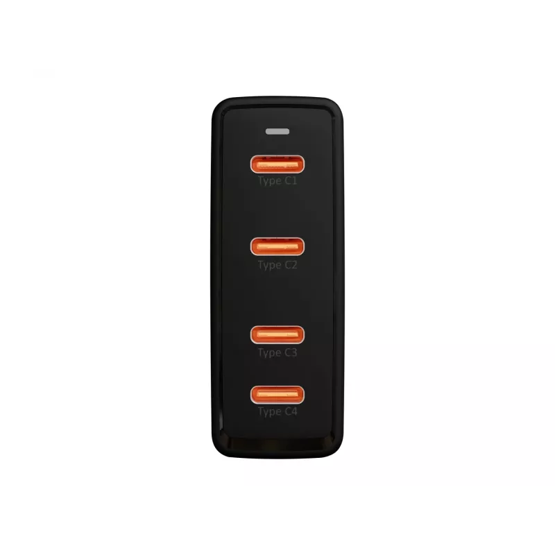 BLOW 4xUSB-C PD 100W GaN sieninis įkroviklis, juodas
