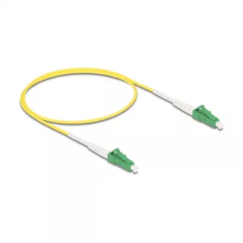 DeLOCK 83219 šviesolaidinis kabelis 0,5 m LC/APC – LC/APC geltonas