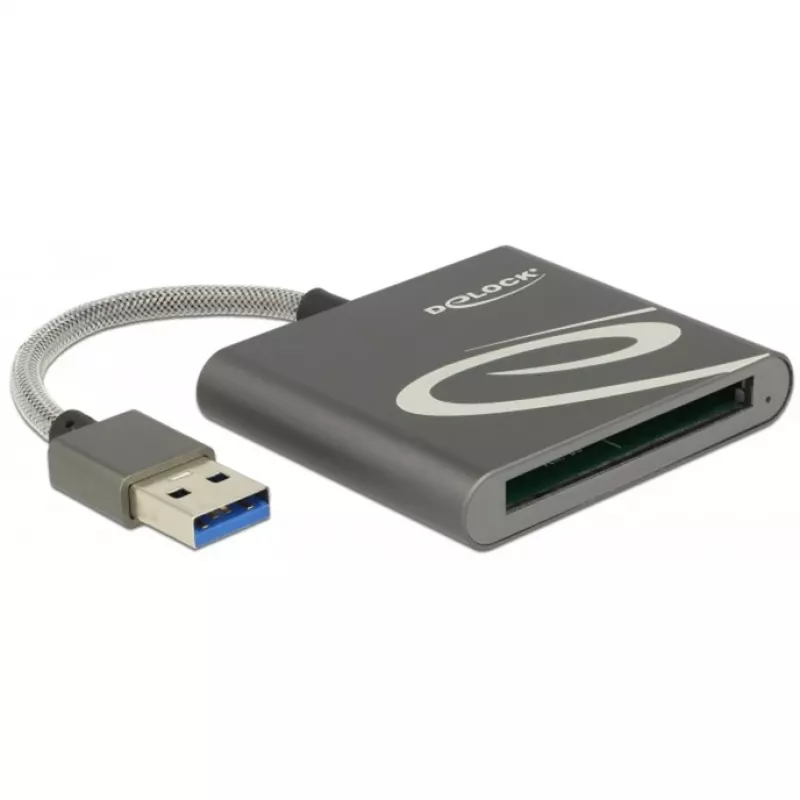 Kortelių skaitytuvas DeLOCK 91525 USB 3.2 Gen 1 pilkas