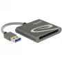 Kortelių skaitytuvas DeLOCK 91525 USB 3.2 Gen 1 pilkas