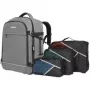 Kuprinė Manhattan Rome Notebook Travel 17,3 colio dvi rankovės 40L šviesiai pilka