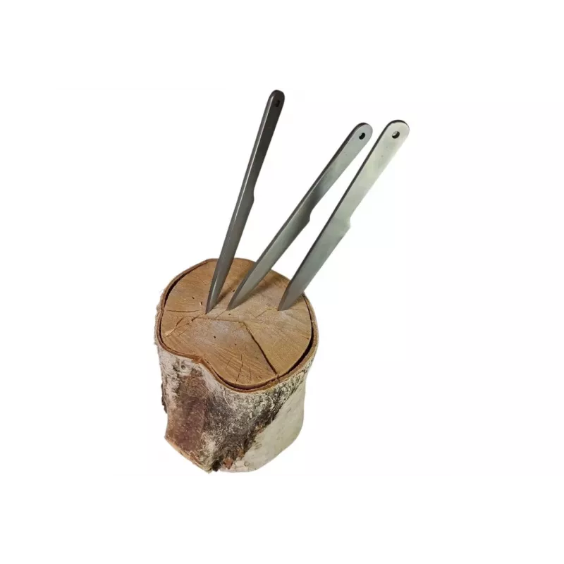 Metimo peilių rinkinys KAL22 KAL22-SR – 3 nerūdijančio plieno peiliai, ašmenys 165 mm, storis 6 mm, bendras ilgis 275 mm, svoris 240 g