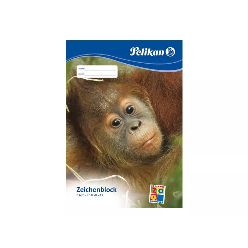 Pelikan 224840 piešimo popieriaus bloknotas, 20 lapų