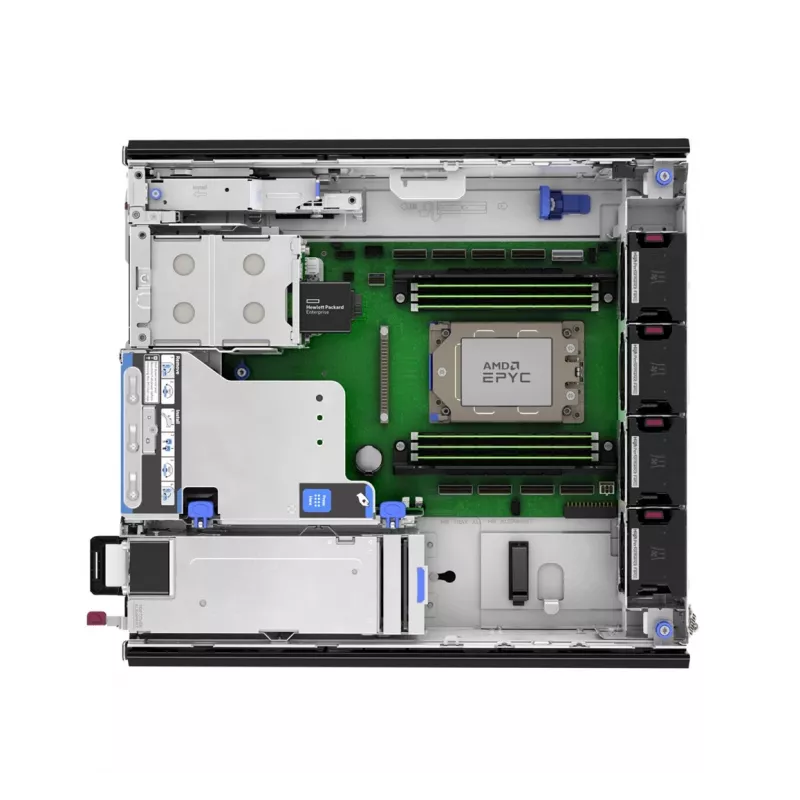 HPE ProLiant DL145 Gen11 8124P 2.45GHz 16 branduolių 1P 2x32GB-R 2SFF NS204i-u 2x1000W PS EMEA serveris